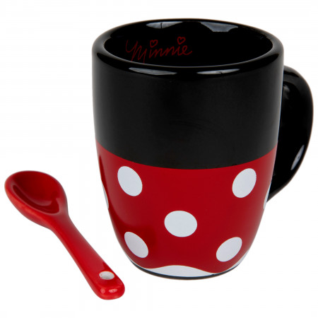 Disney Minnie Mouse Signature Dress Ceramic Espresso Mug with Spoon